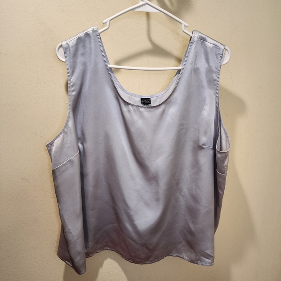 Women's Gray Silke Satin plus size tank top size 22 - Picture 1 of 7